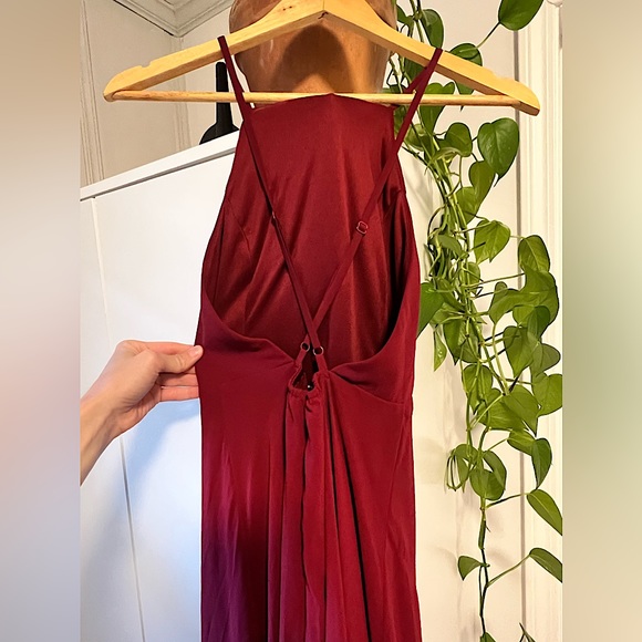 Lulu’s Bridesmaid Dress- Burgundy - Picture 3 of 5